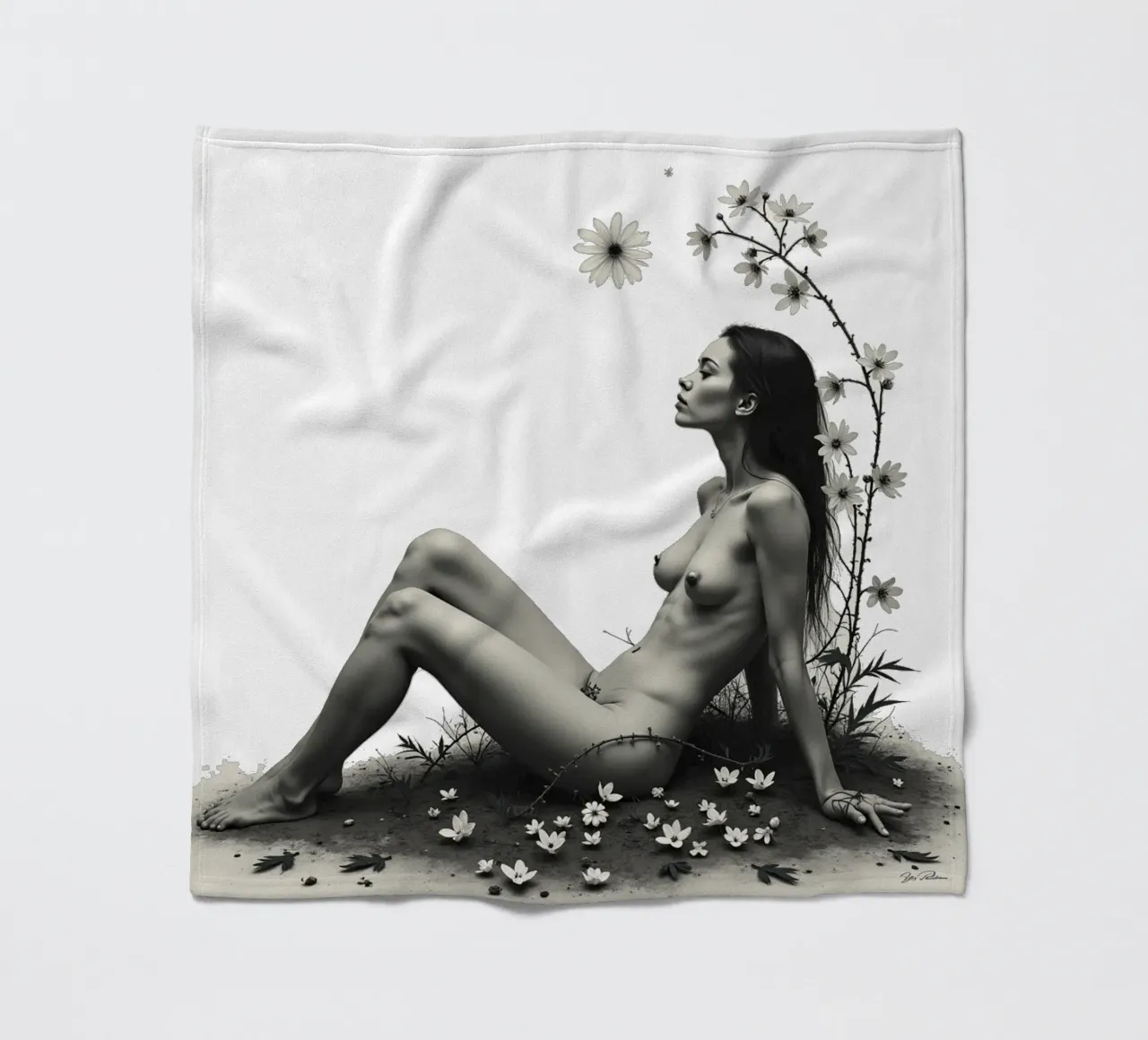 Dove il selvaggio aspetta coperta in pile da Dustlight Atelier