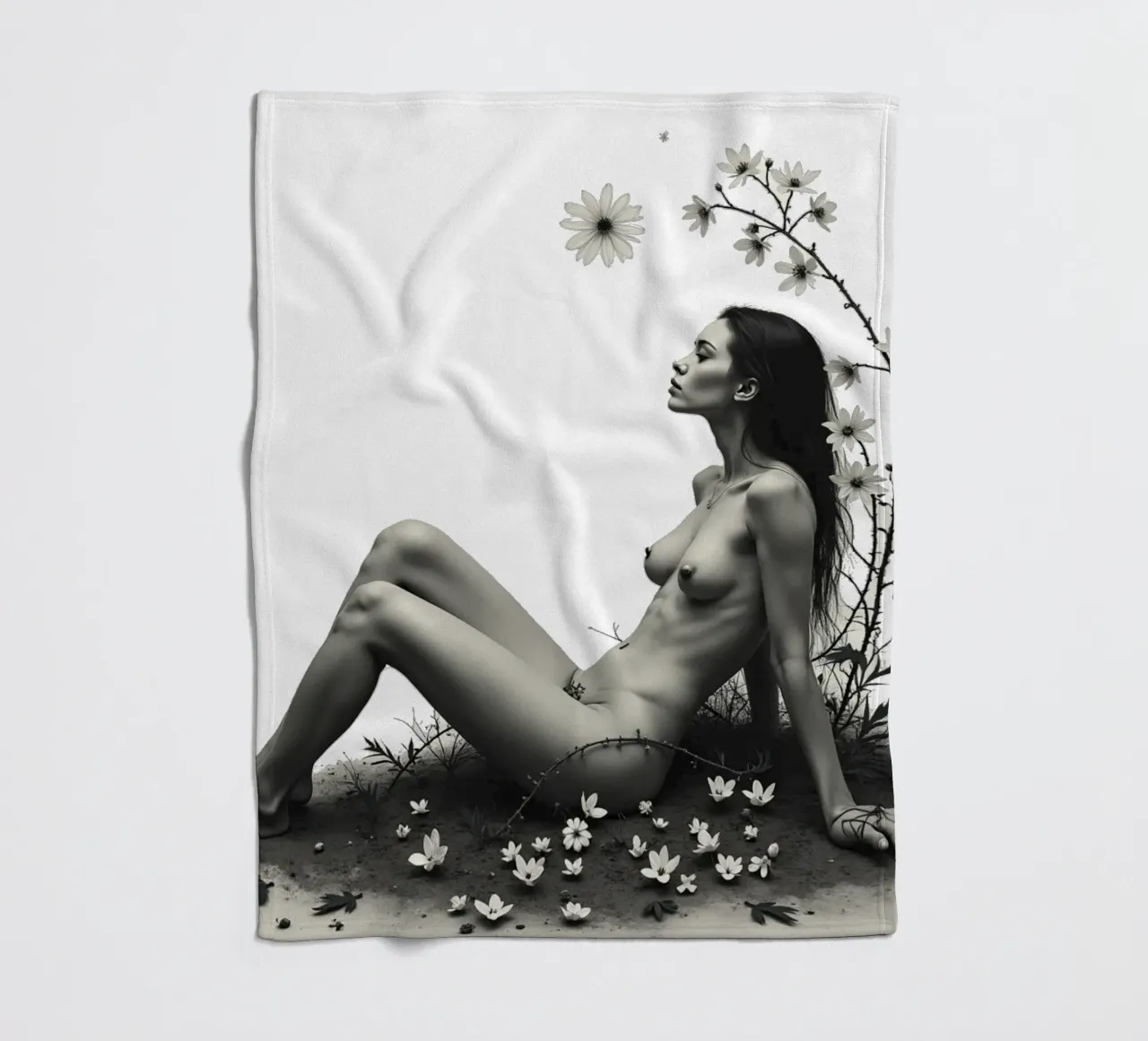 Dove il selvaggio aspetta coperta in pile da Dustlight Atelier
