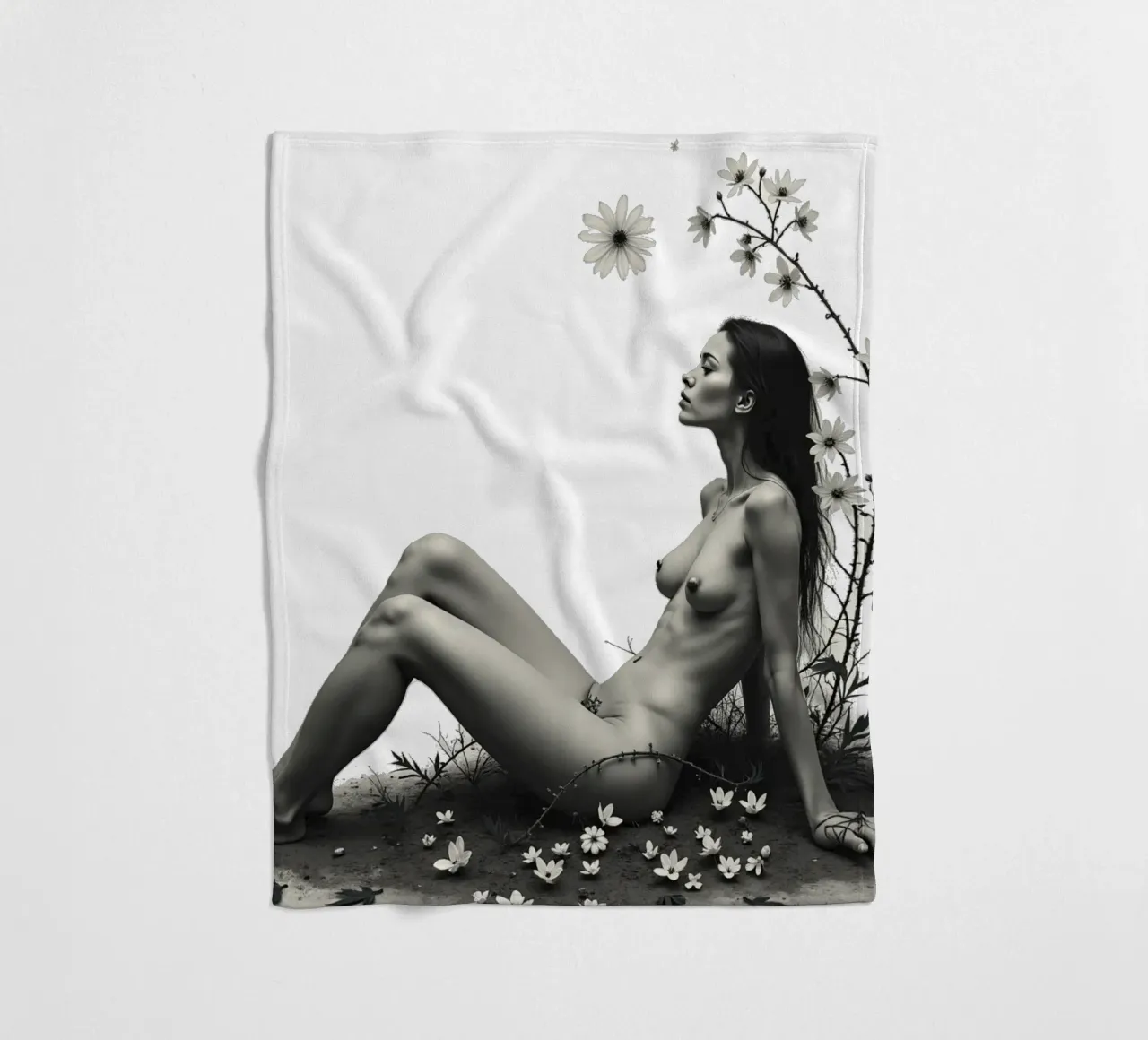 Dove il selvaggio aspetta coperta in pile da Dustlight Atelier