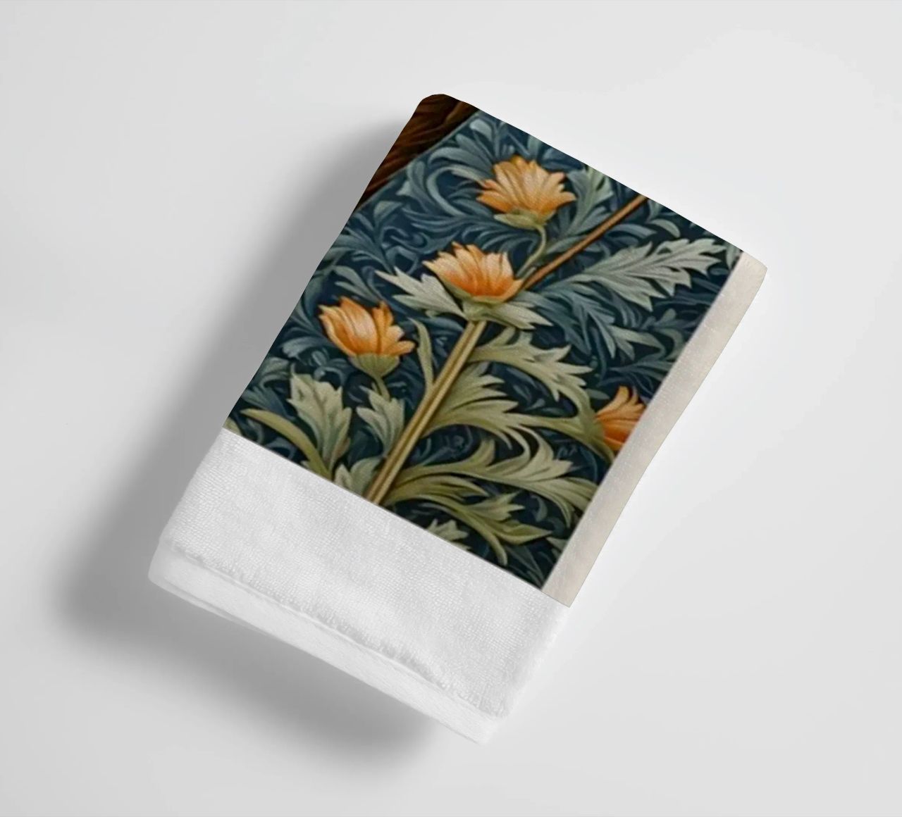 ours entouré de fleurs serviette de bain de william art