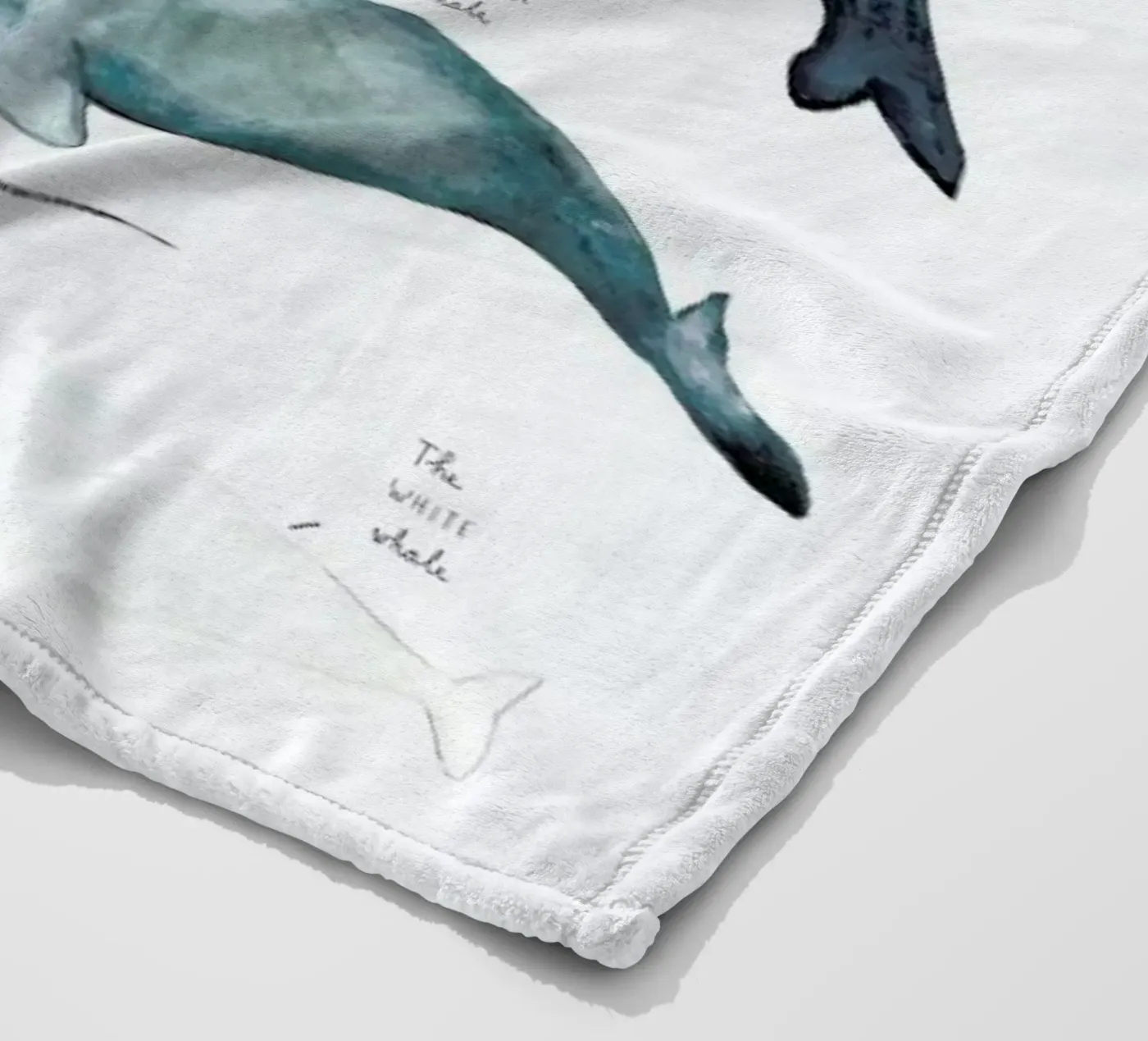 Whale Types fleecedeken van Isabelle Vandeplassche