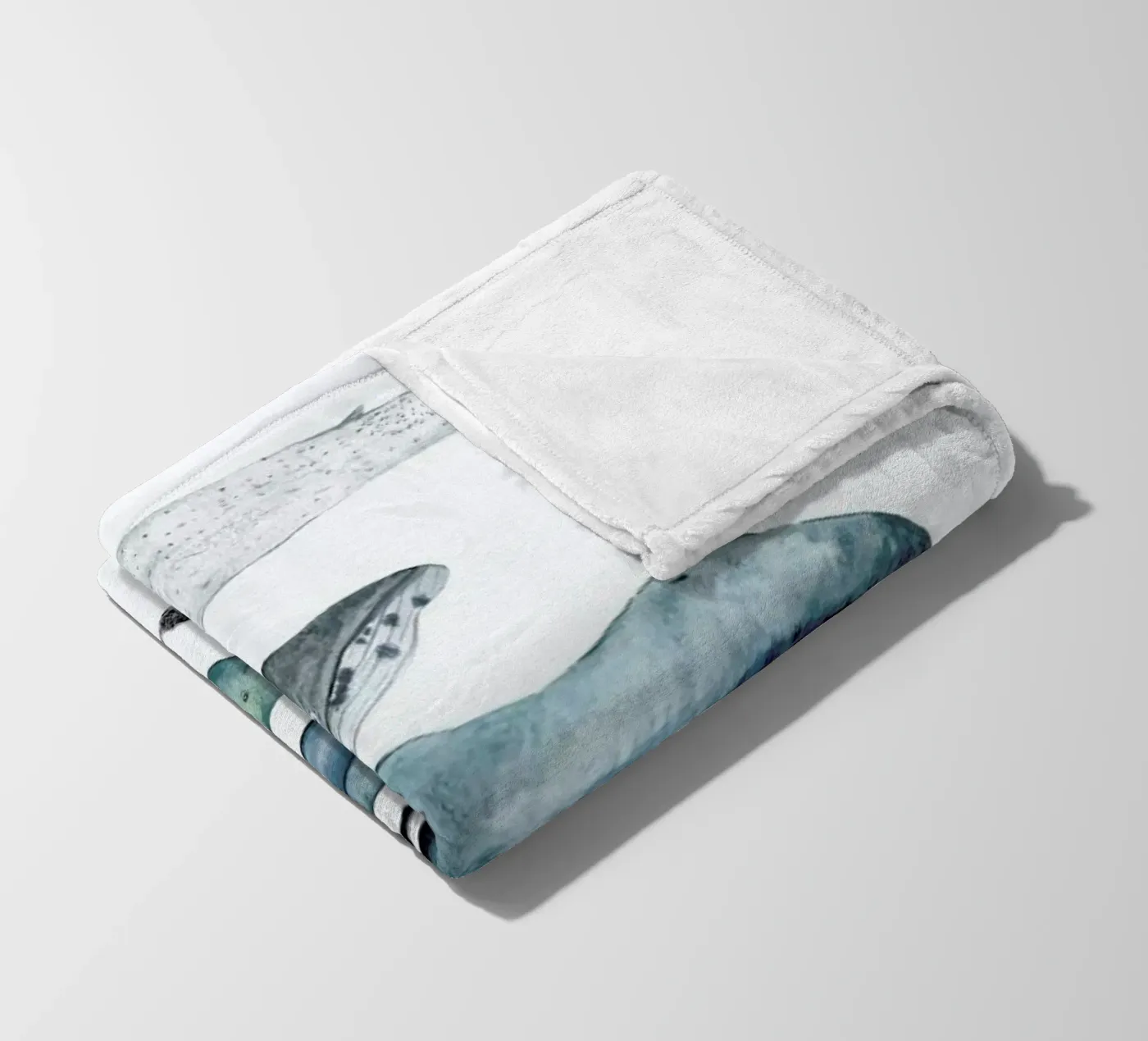 Whale Types fleecedeken van Isabelle Vandeplassche