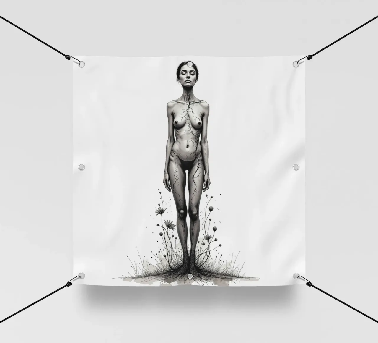 Le vene della Terra telo in pvc da Dustlight Atelier