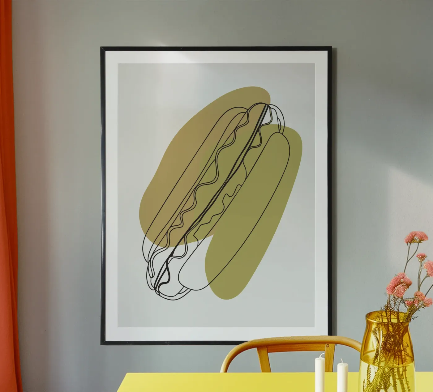 hot dog poster da RELAXING TOUCH