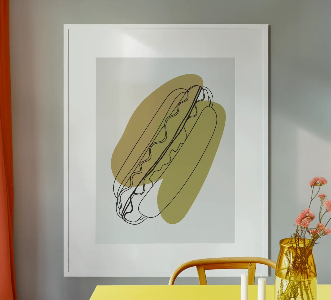 hot dog poster da RELAXING TOUCH