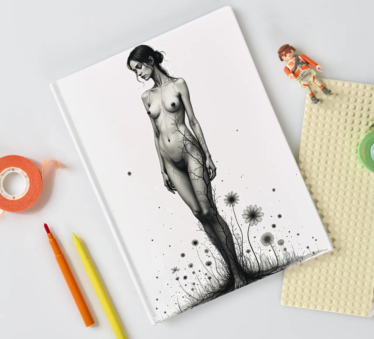 Rooted in Silence notebook by Dustlight Atelier