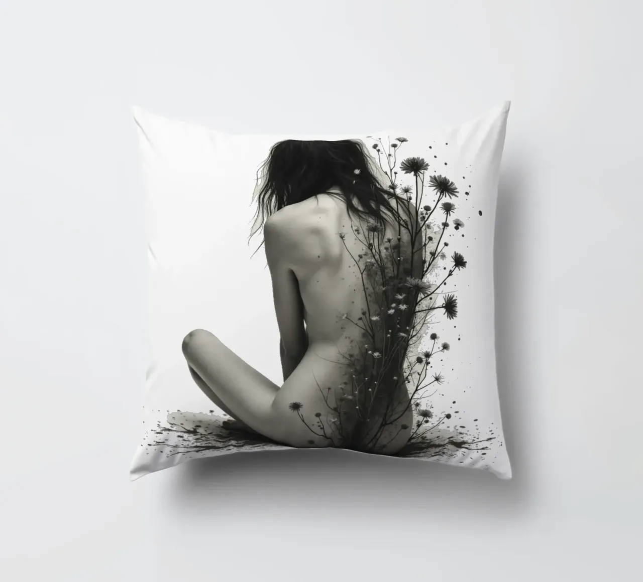 Indietro Dove crescono i fiori cuscino da Dustlight Atelier