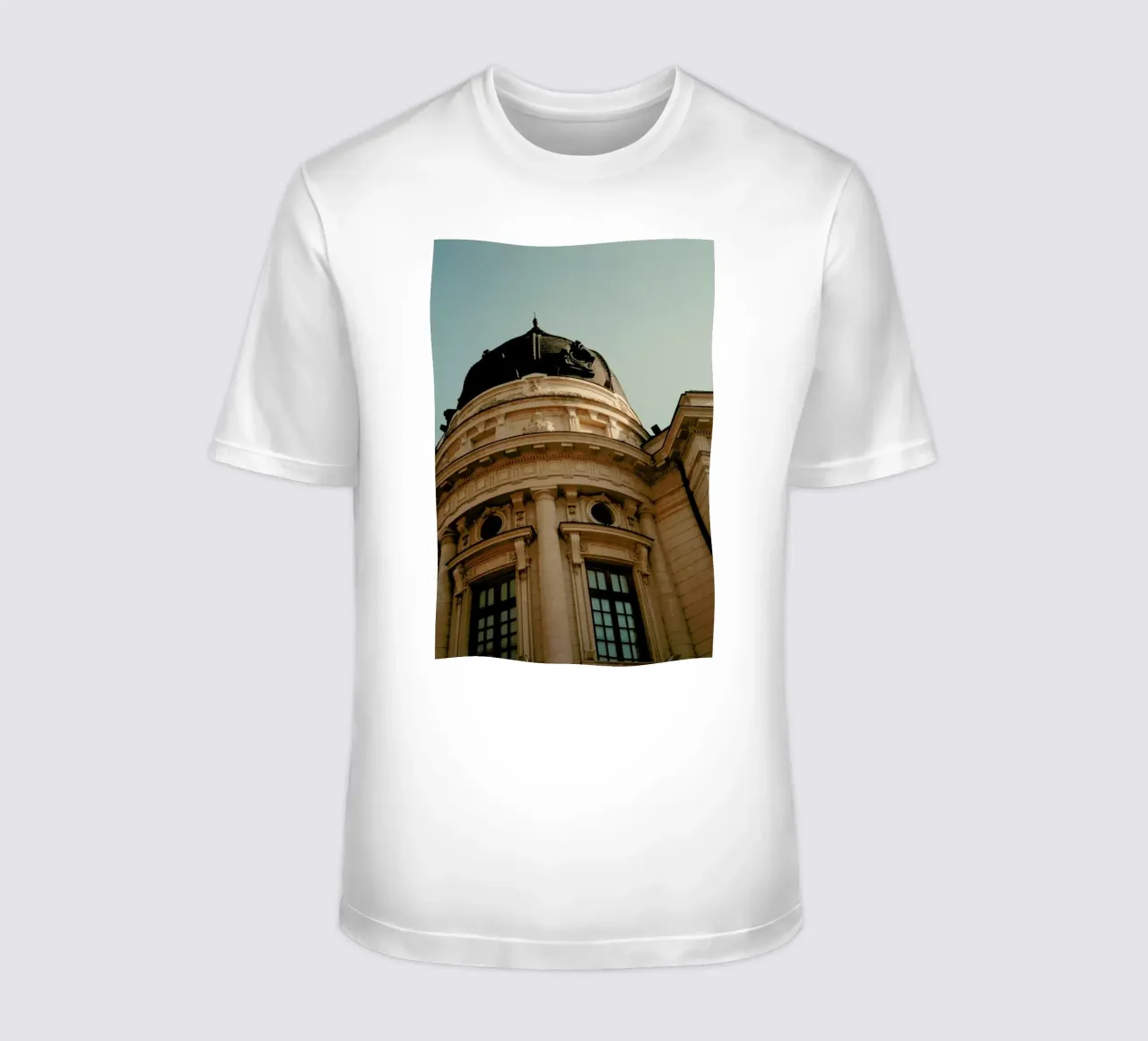 Analog Series Architecture In Bucharest t-shirt by Sebastian Hilgetag