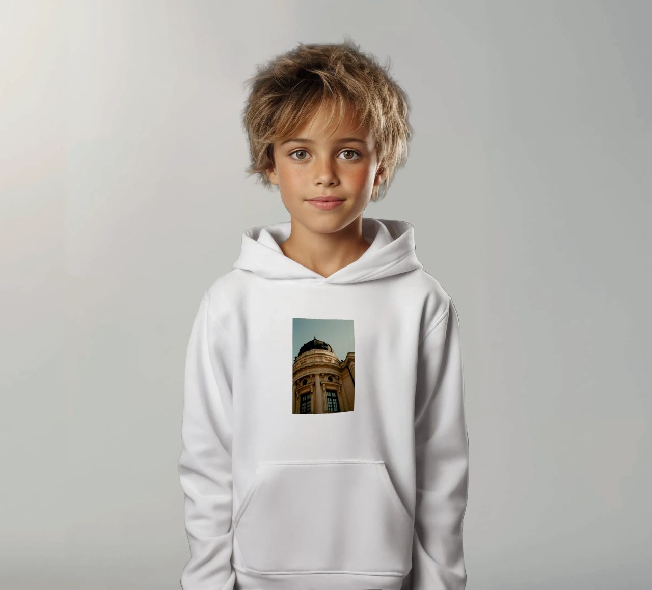 Analog Series Architecture In Bucharest felpa bambino con cappuccio da Sebastian Hilgetag