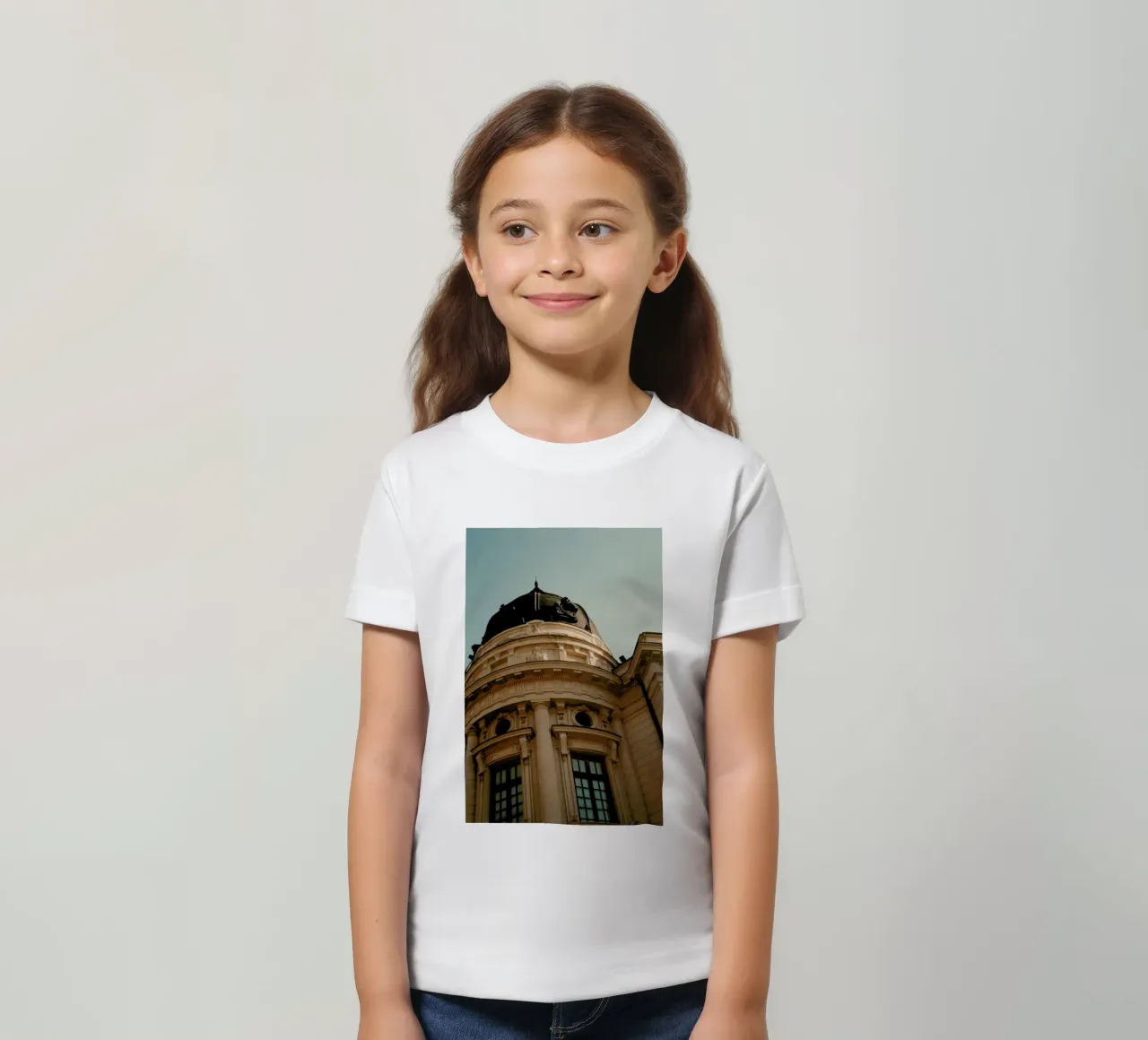 Analog Series Architecture In Bucharest kids t-shirt by Sebastian Hilgetag