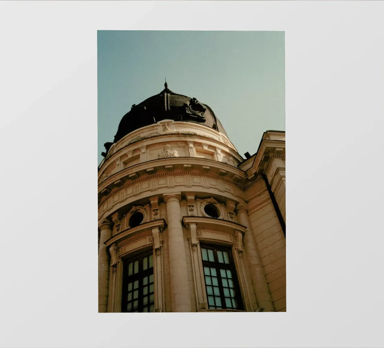 Analog Series Architecture In Bucharest PVC Plane von Sebastian Hilgetag