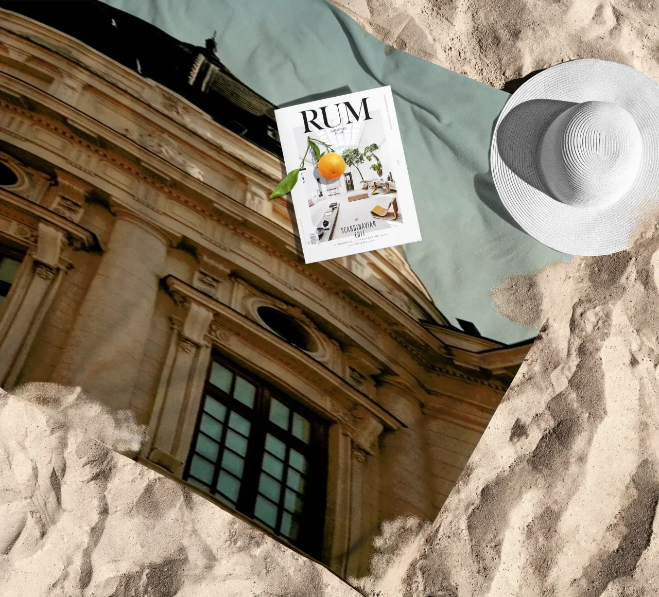 Analog Series Architecture In Bucharest serviette de plage de Sebastian Hilgetag