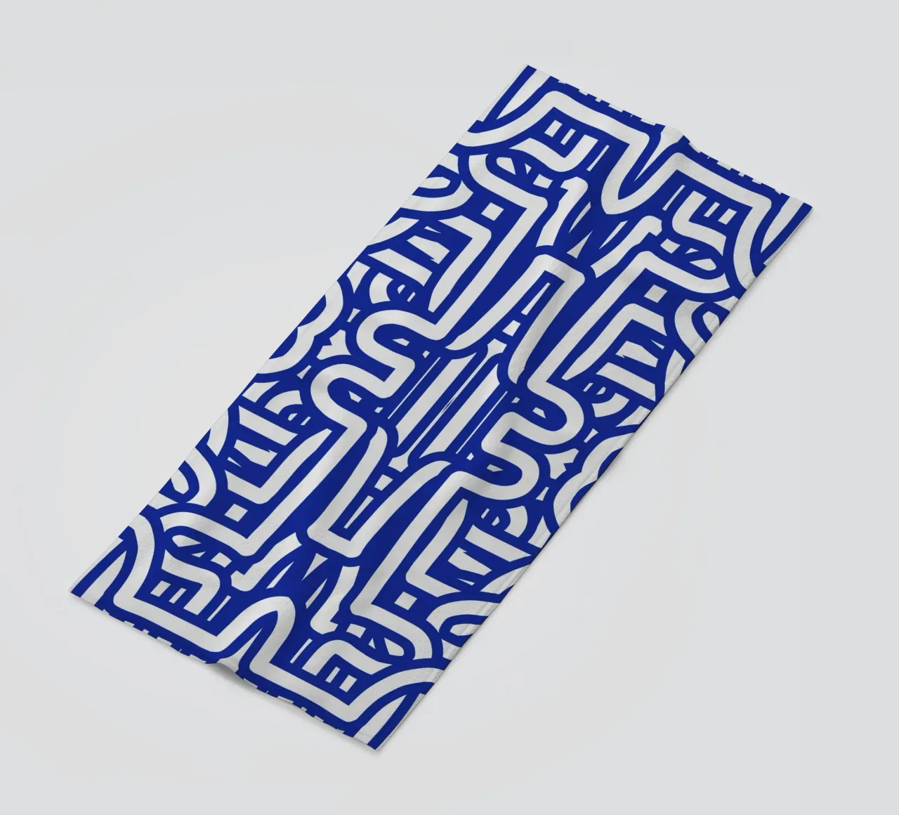 Simmetria del loop blu telo mare da Little Dean