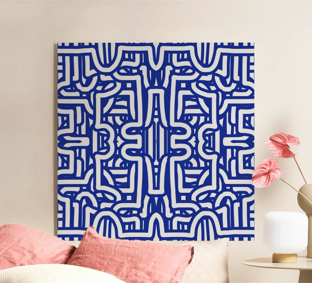 Simmetria del loop blu plexiglass da Little Dean