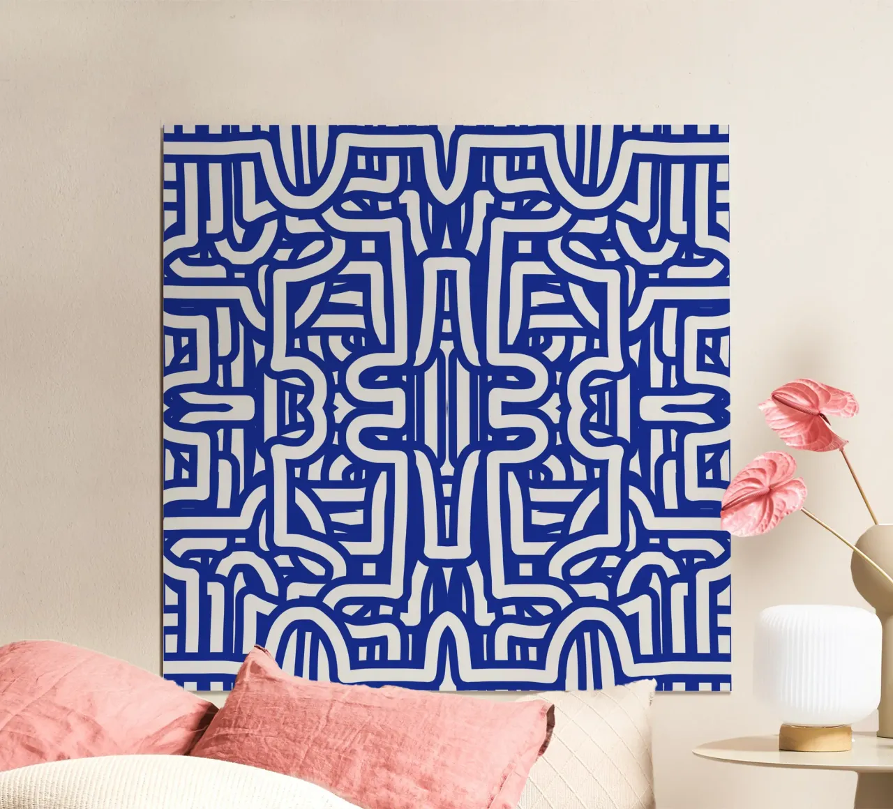 Simmetria del loop blu poster da Little Dean