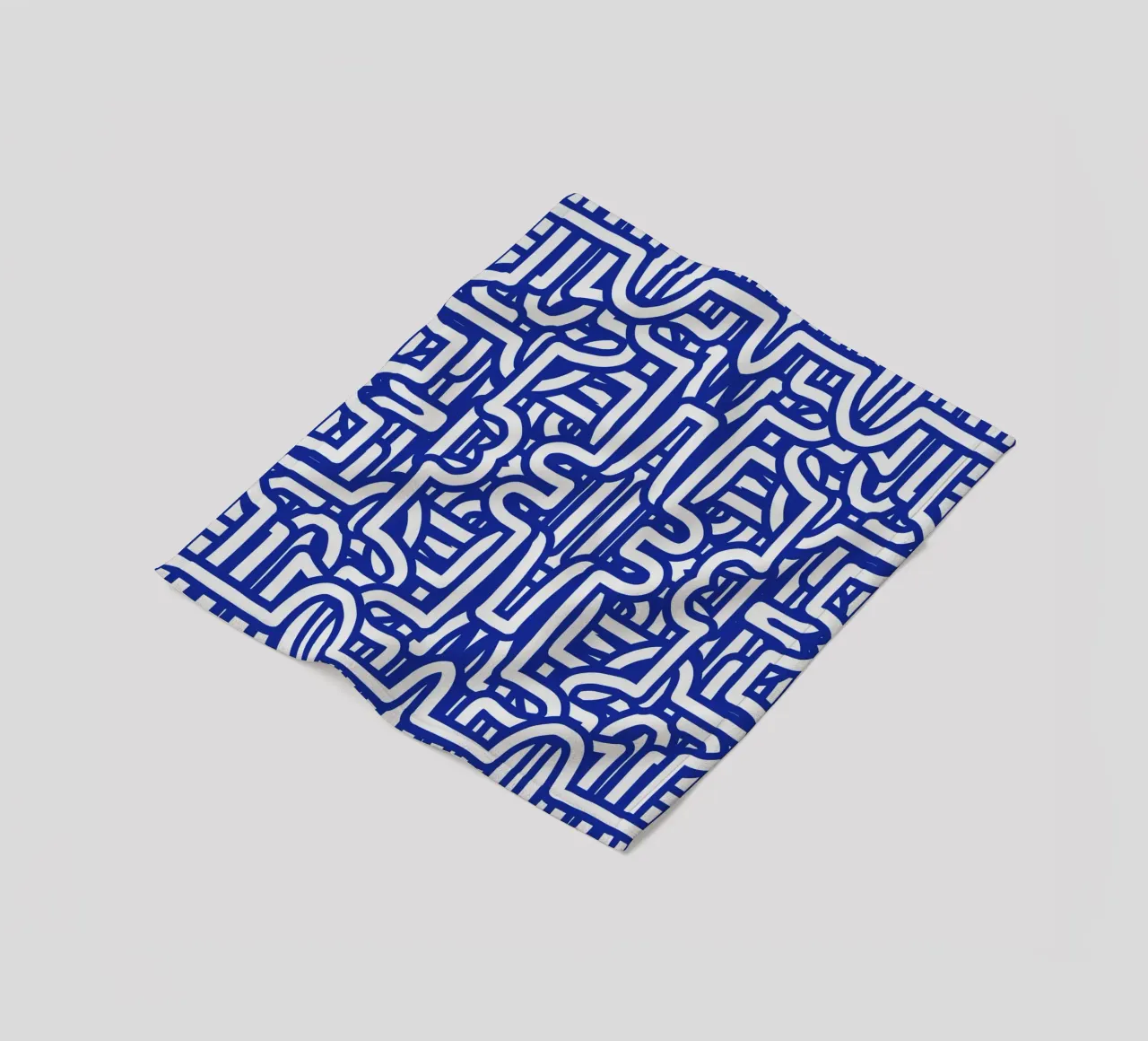Simmetria del loop blu coperta in pile da Little Dean
