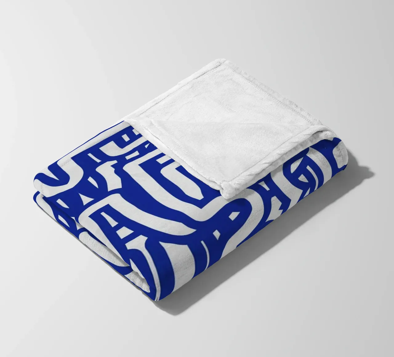 Simmetria del loop blu coperta in pile da Little Dean