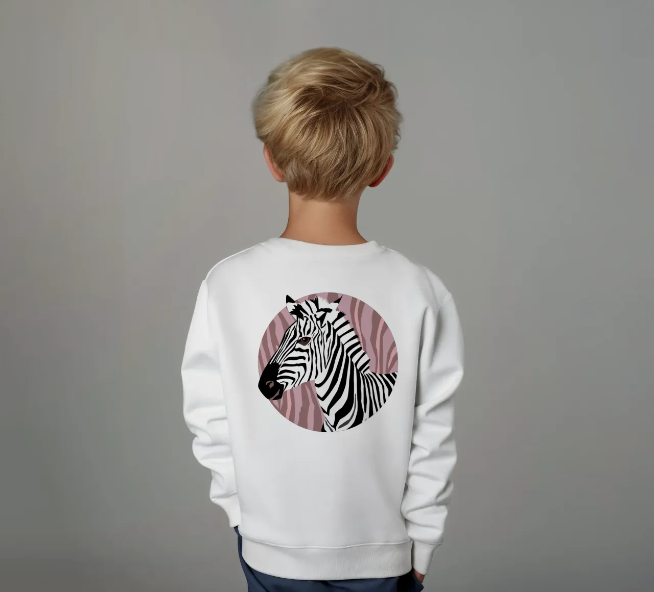 Zebra Vibes. Wild Life. felpa bambino da CalliLetters