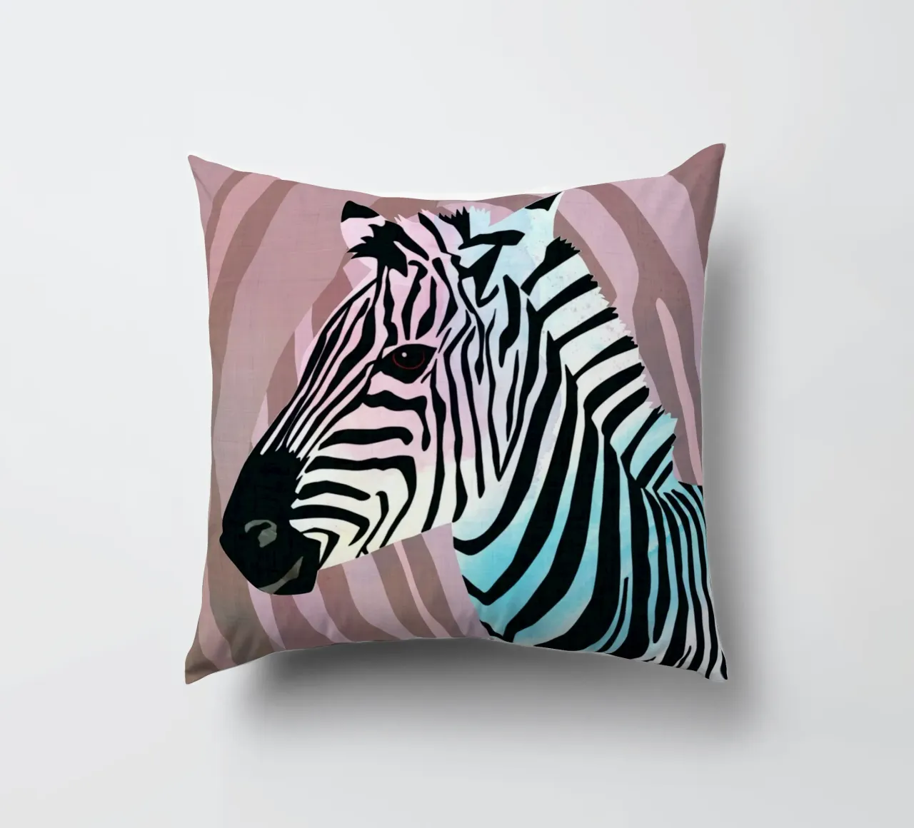 Zebra Vibes. Wild Life. cuscino da CalliLetters