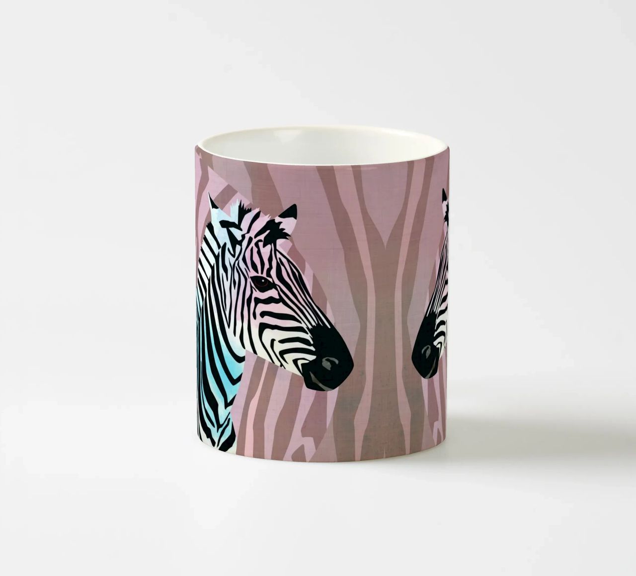 Zebra Vibes. Wild Life. tazza in ceramica da CalliLetters
