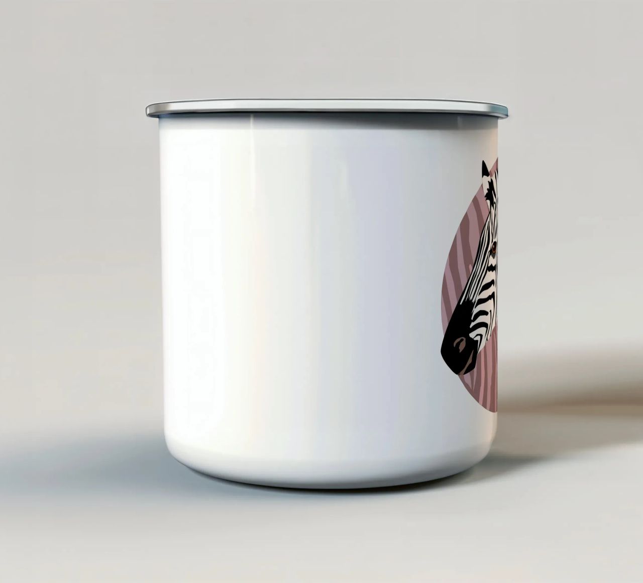 Zebra Vibes. Wild Life. tazza in smalto da CalliLetters
