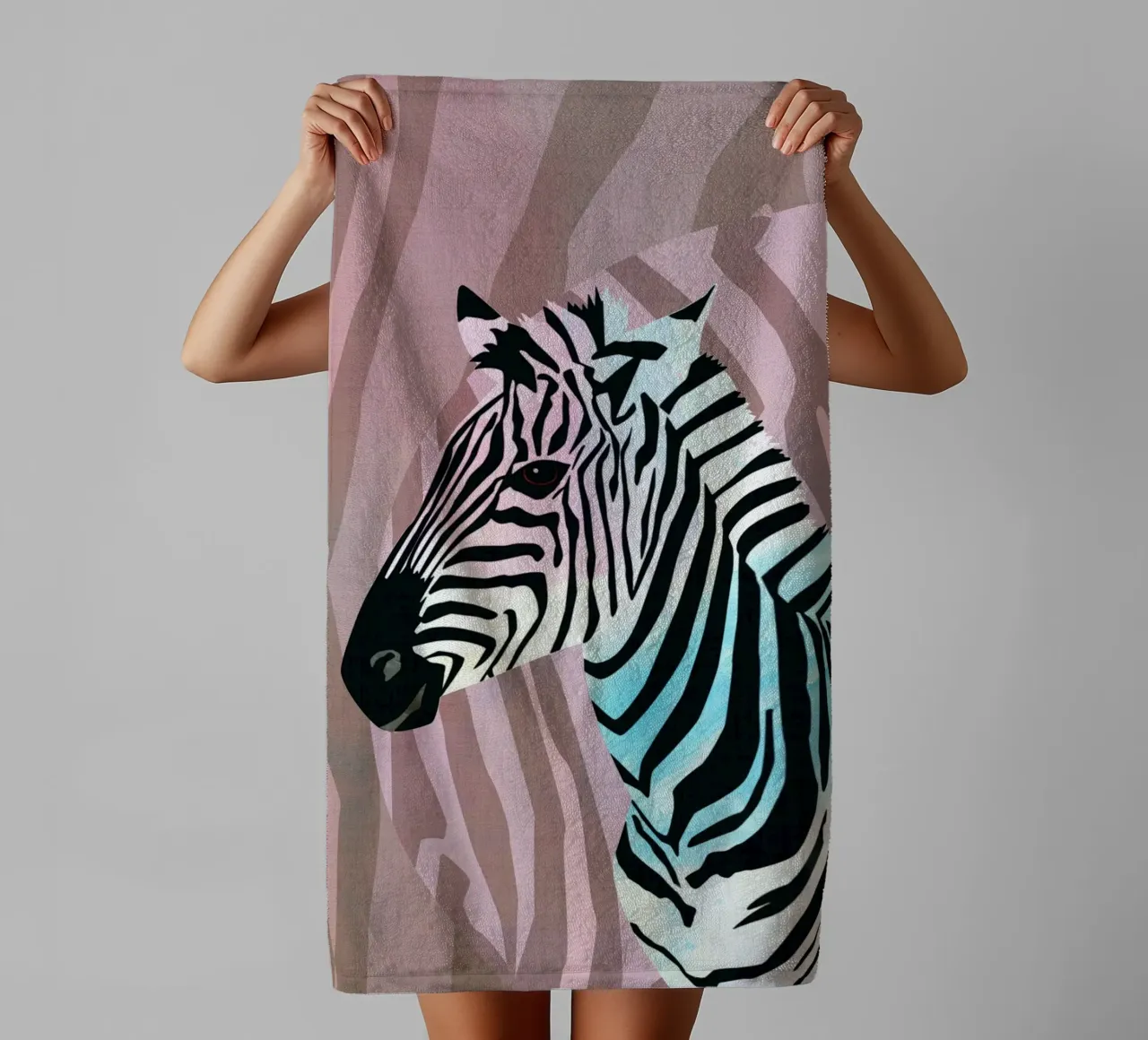 Zebra Vibes. Wild Life. asciugamano da bagno da CalliLetters