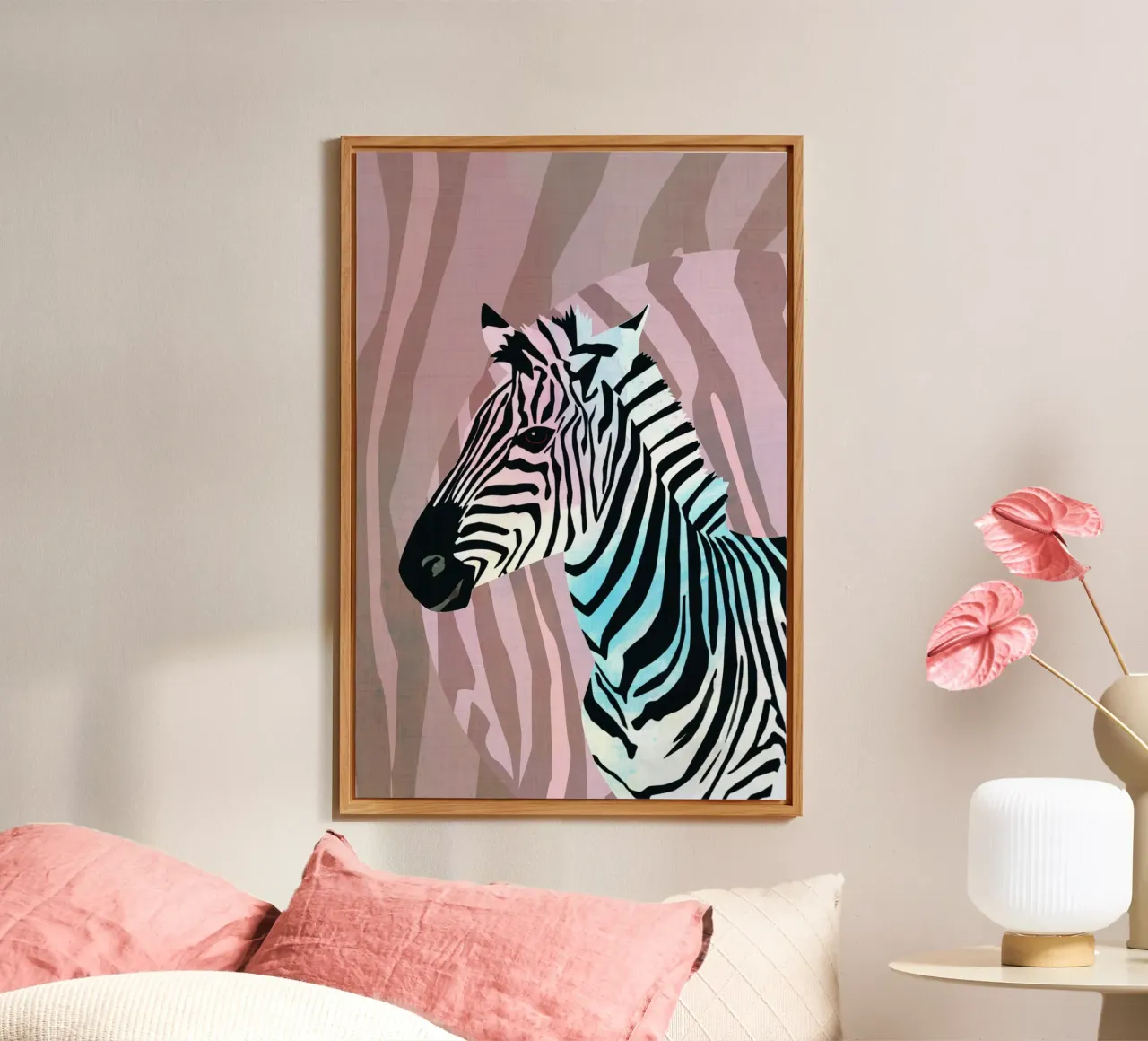 Zebra Vibes. Wild Life. alluminio dibond da CalliLetters