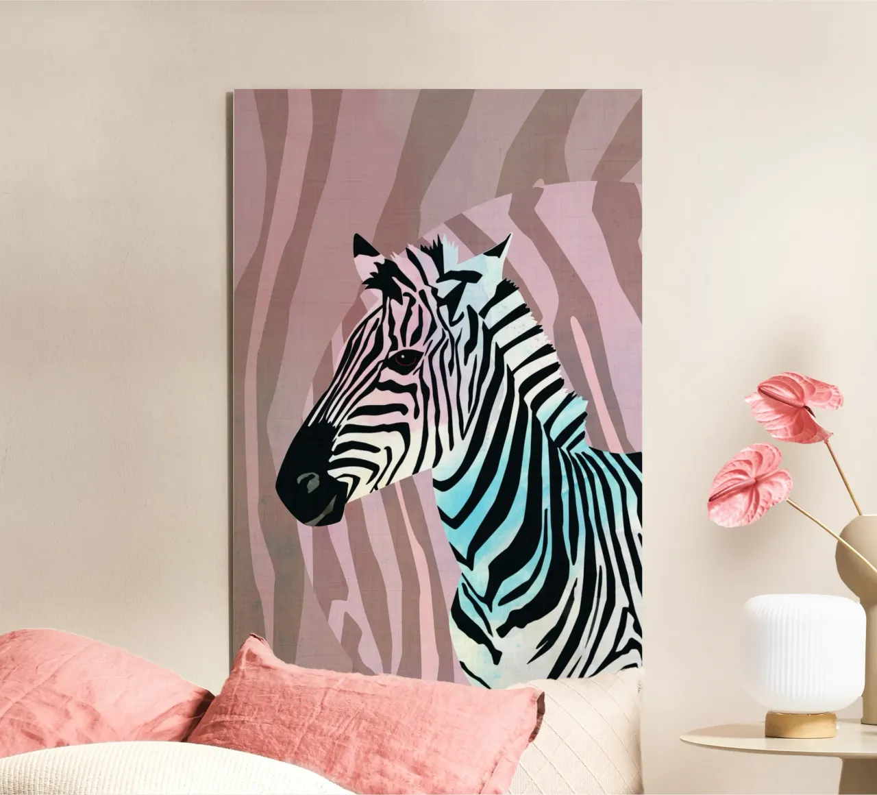 Zebra Vibes. Wild Life. alluminio dibond da CalliLetters