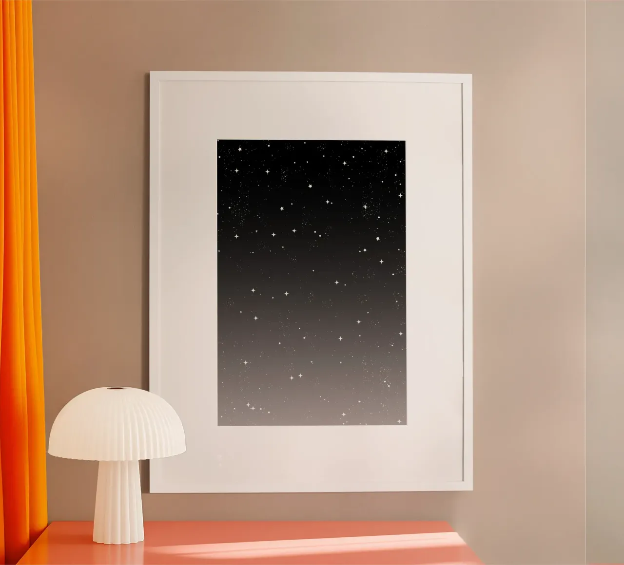 Continua a brillare il cielo stellato poster con telaio in alluminio da SilverPegasus