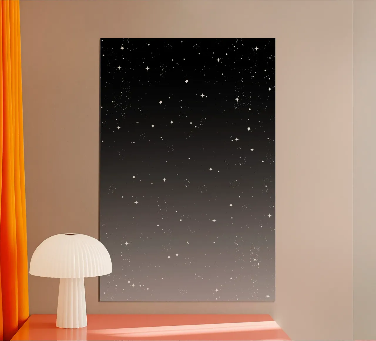 Continua a brillare il cielo stellato poster con telaio in alluminio da SilverPegasus