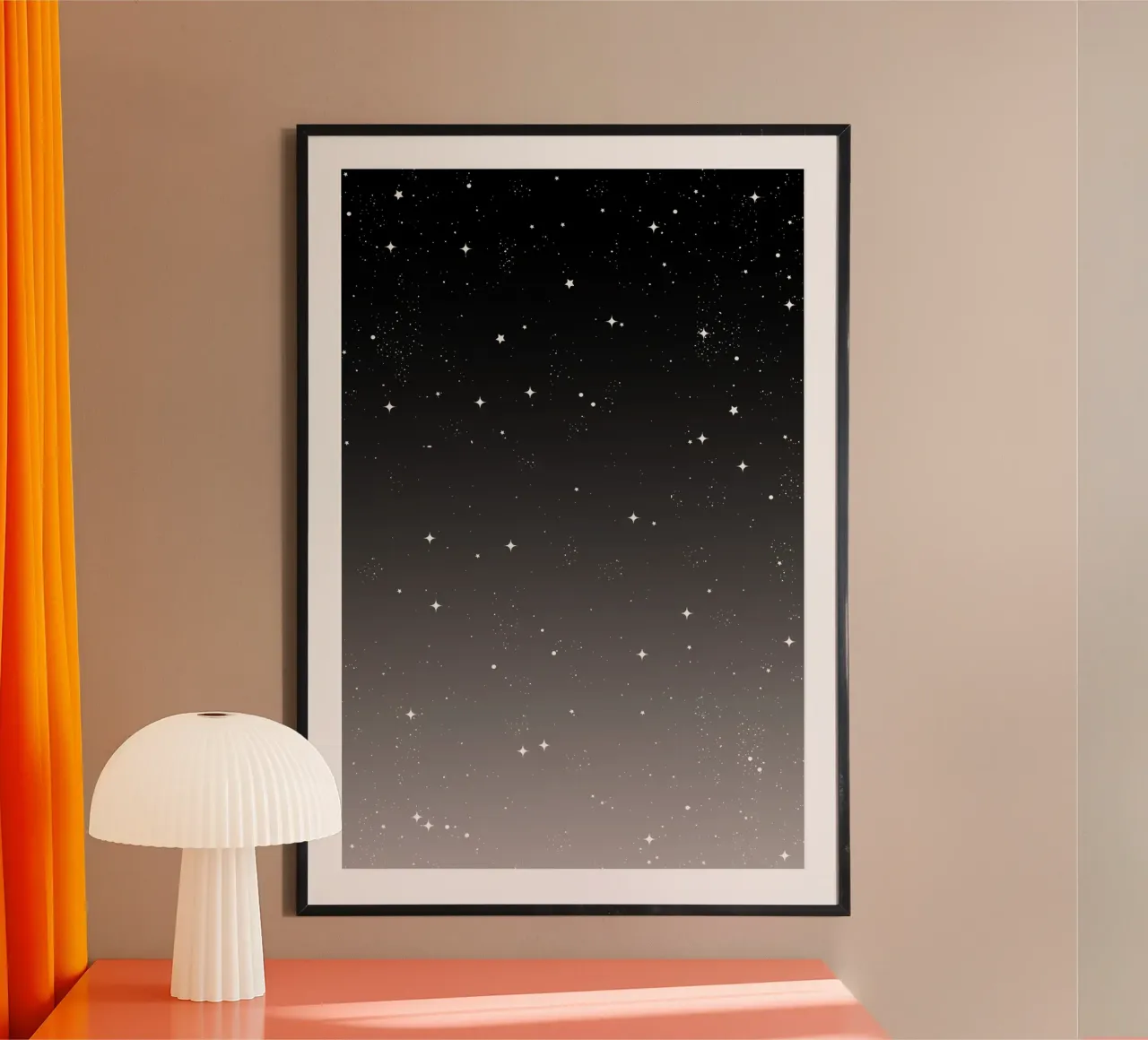 Continua a brillare il cielo stellato poster con telaio in alluminio da SilverPegasus