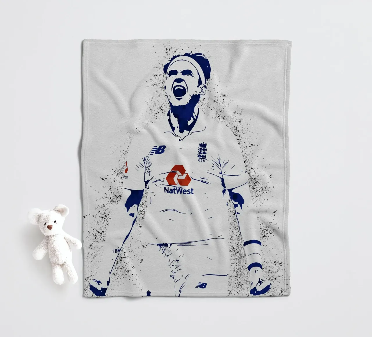 Stuart Broad fleece blanket by tenten