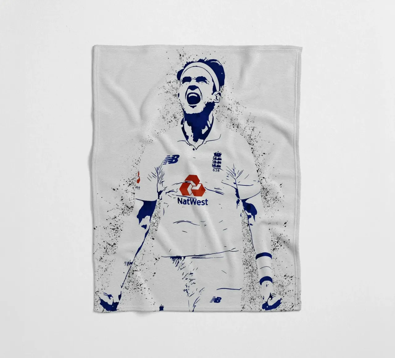 Stuart Broad fleece blanket by tenten