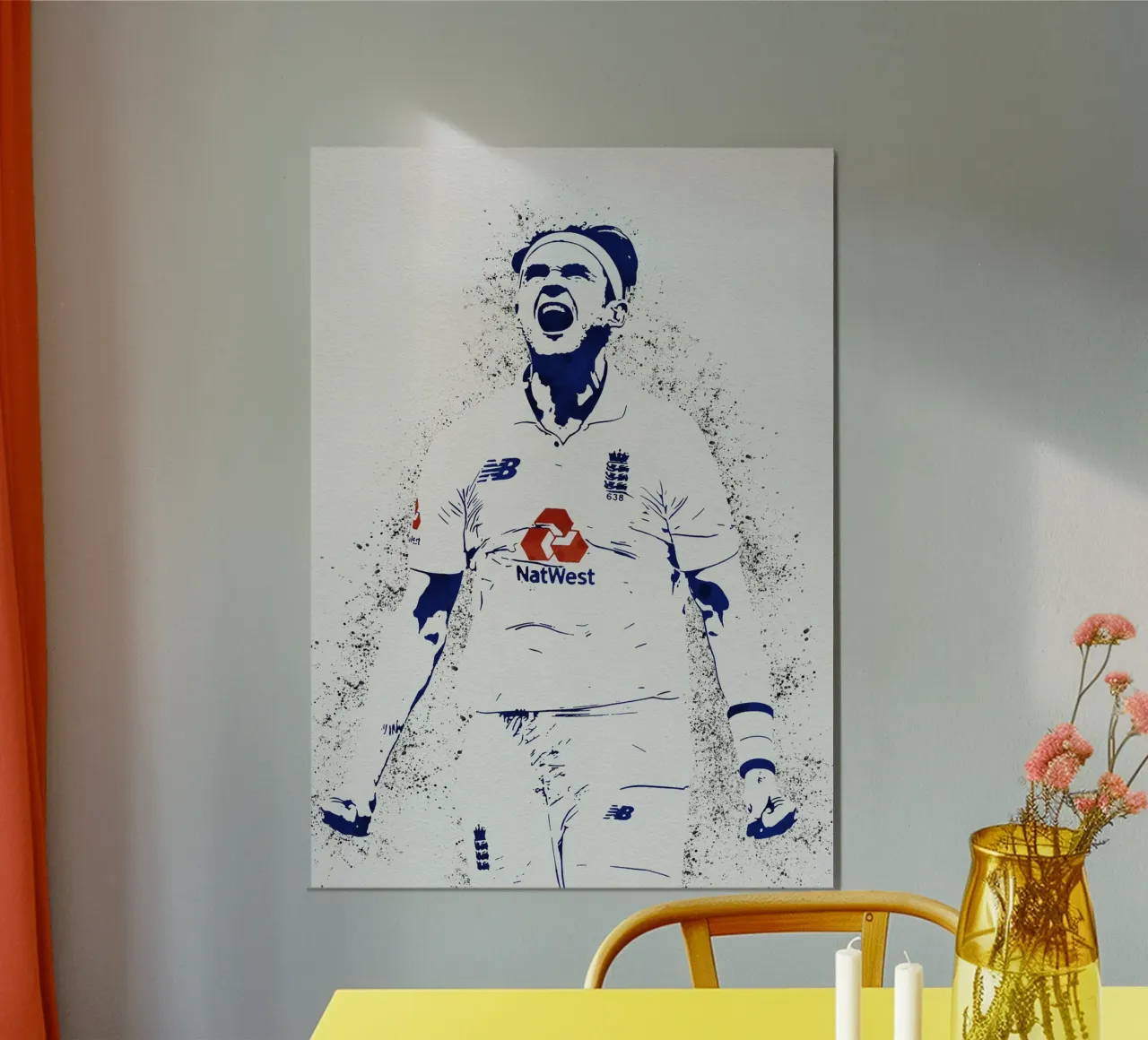 Stuart Broad carta hahnemühle da tenten