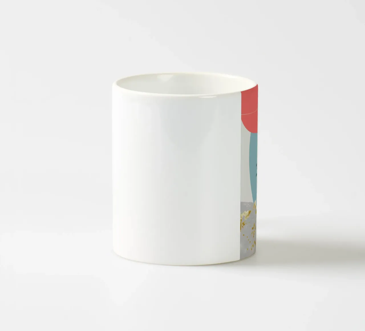 colorful abstract tazza in ceramica da vintageshop