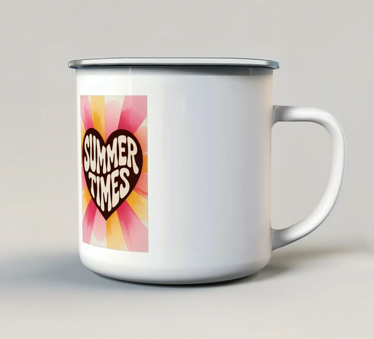Umore d'estate tazza in smalto da RB-Quotes