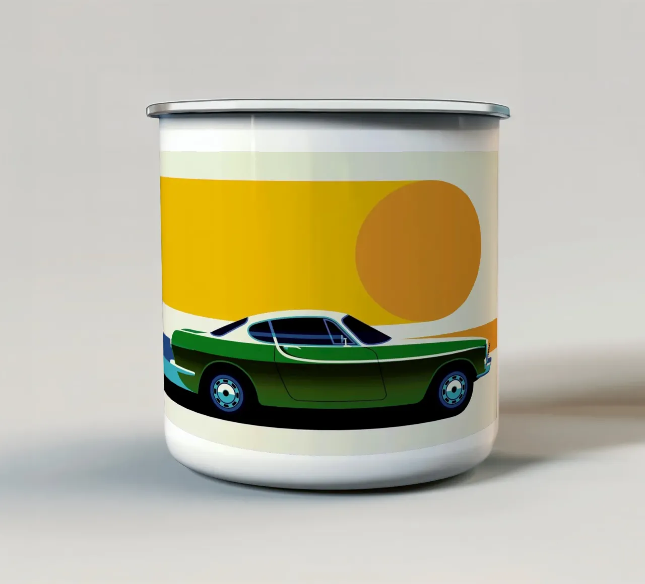 Volvo P1800 Side tazza in smalto da Bo Lundberg