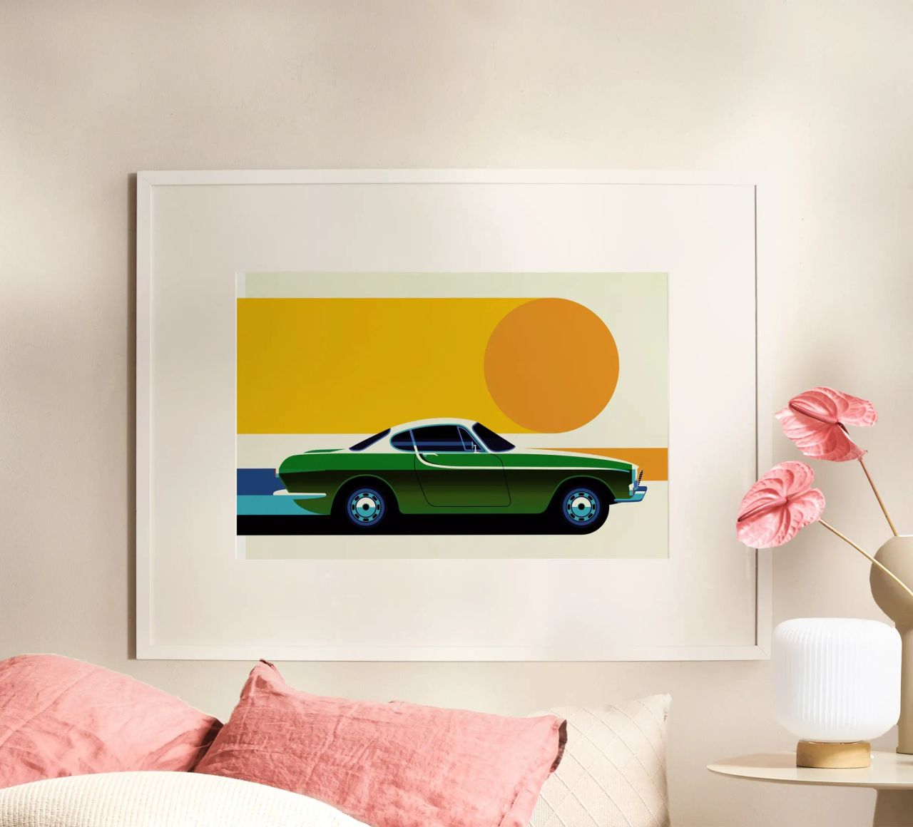 Volvo P1800 Side poster by Bo Lundberg