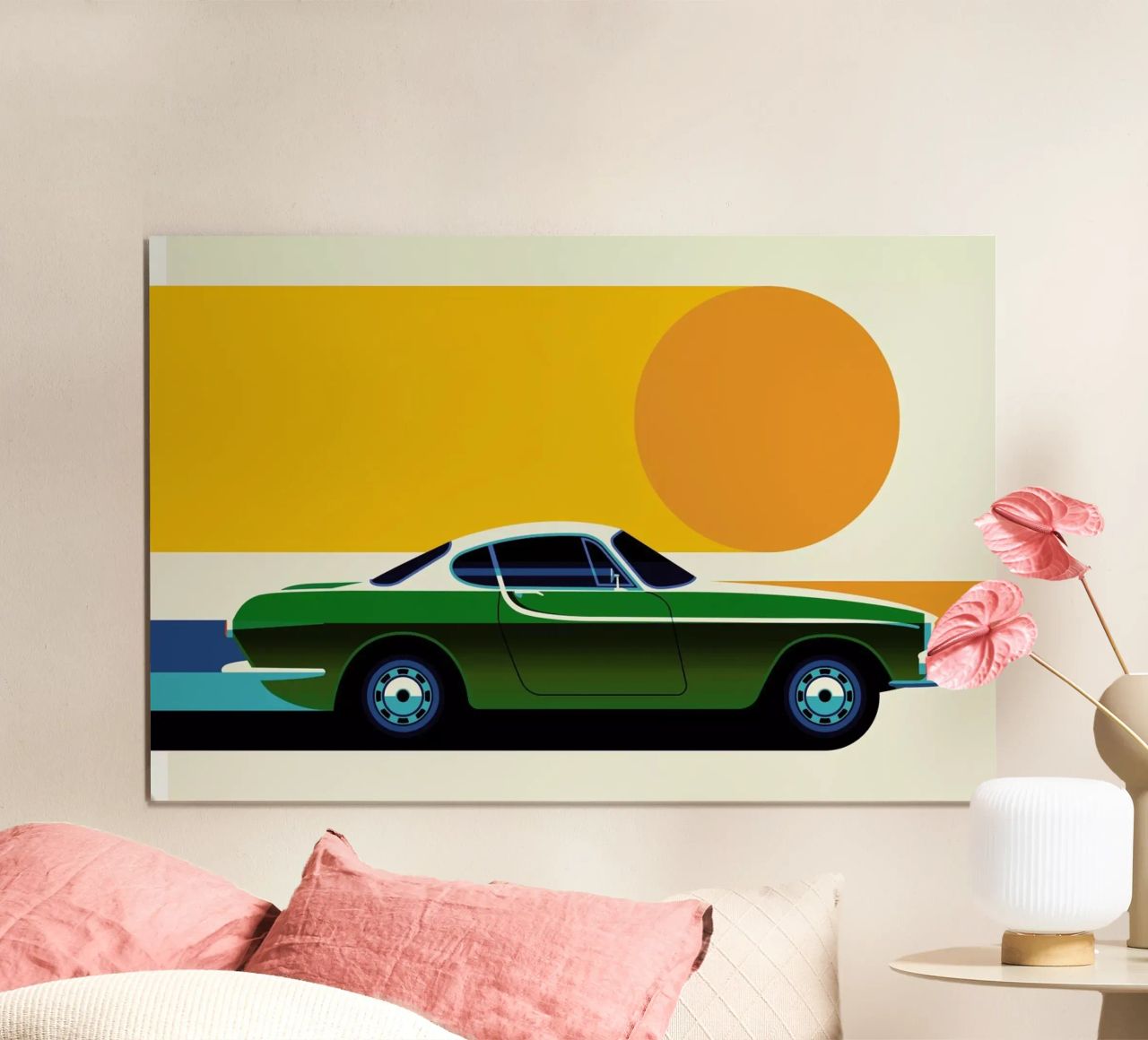 Volvo P1800 Side poster by Bo Lundberg