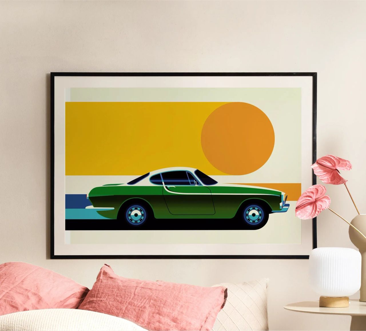 Volvo P1800 Side poster by Bo Lundberg