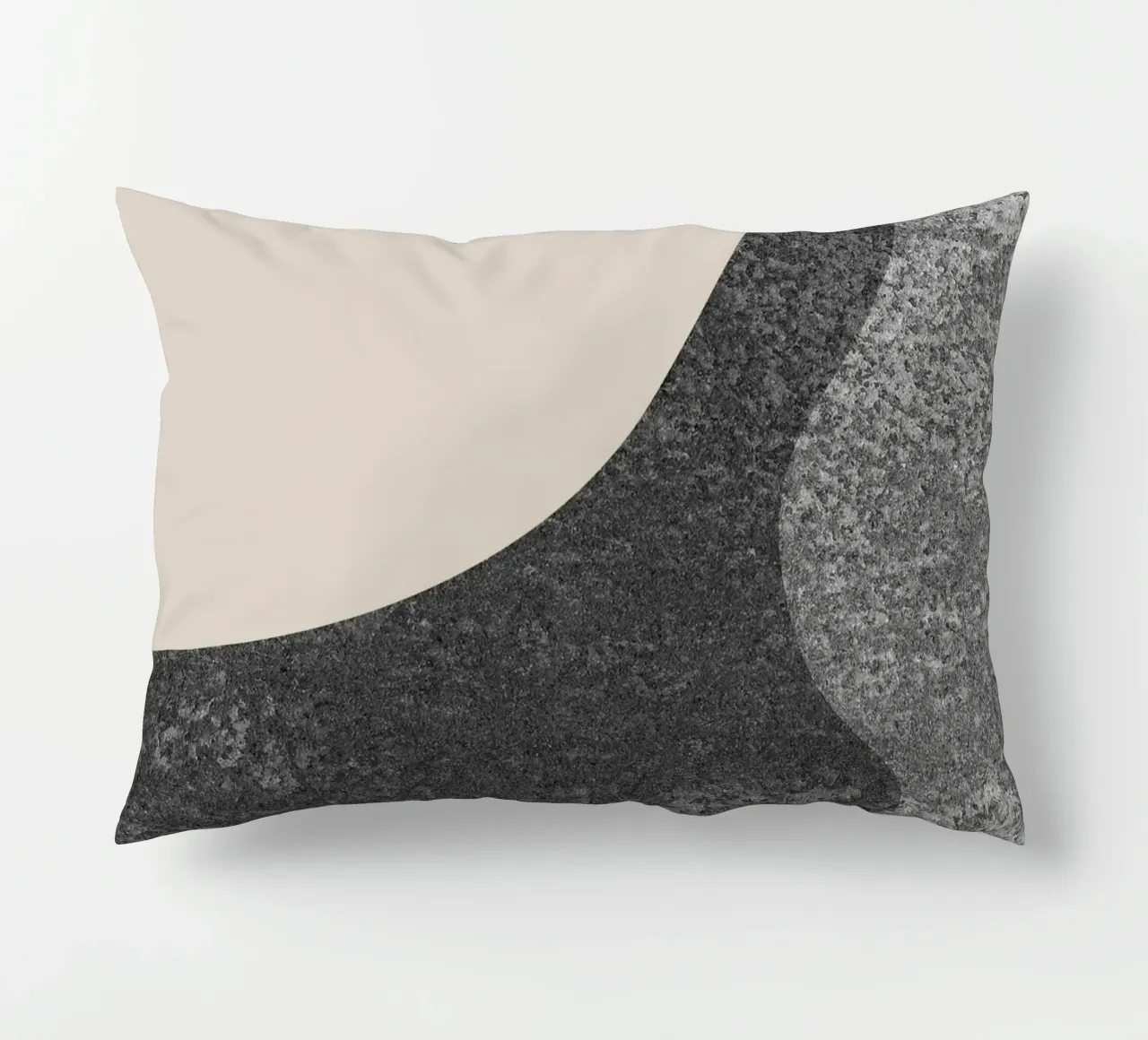 abstract lonely moon cuscino da vintageshop