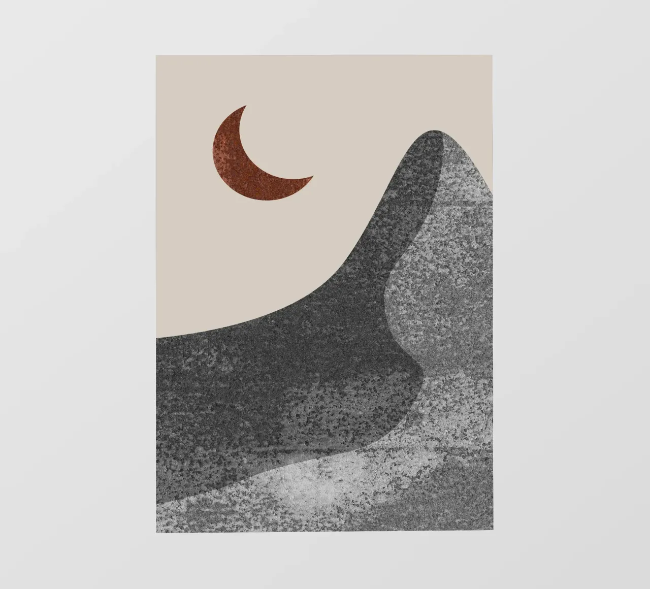 abstract lonely moon telo in pvc da vintageshop