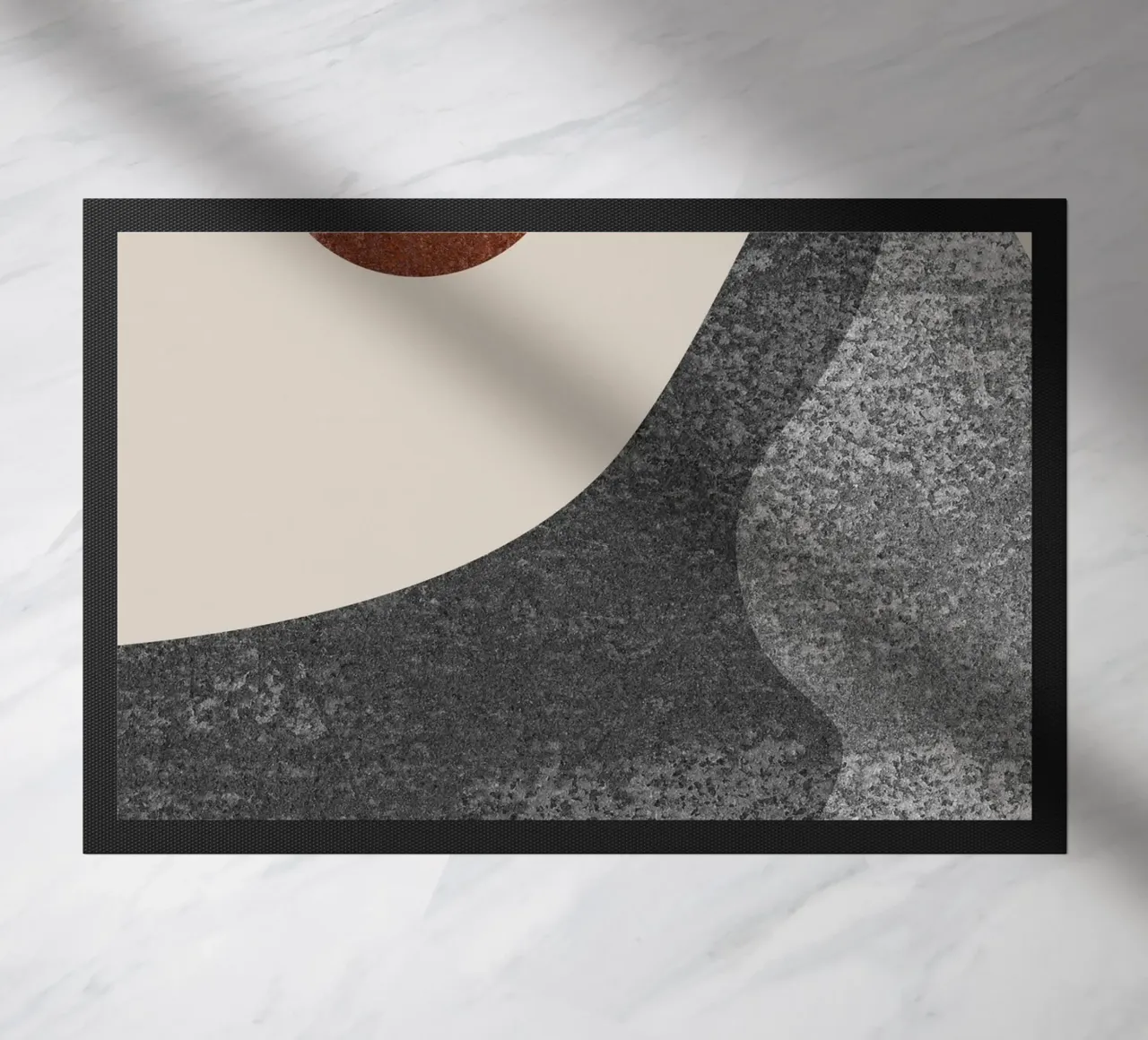 abstract lonely moon zerbino da vintageshop