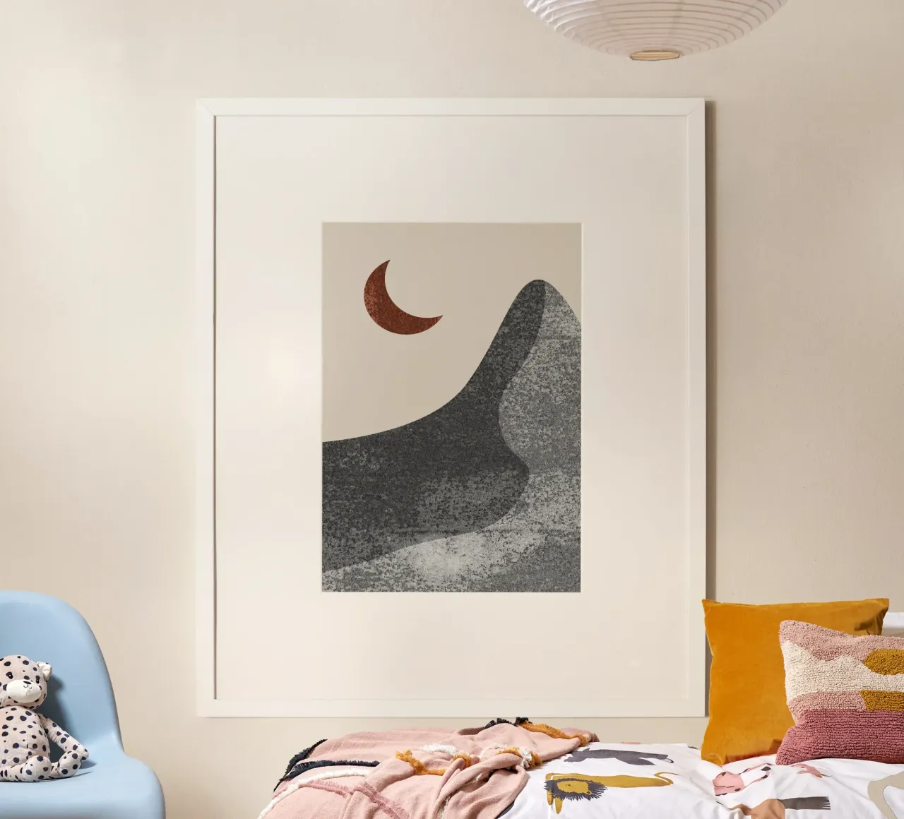 abstract lonely moon carta hahnemühle da vintageshop
