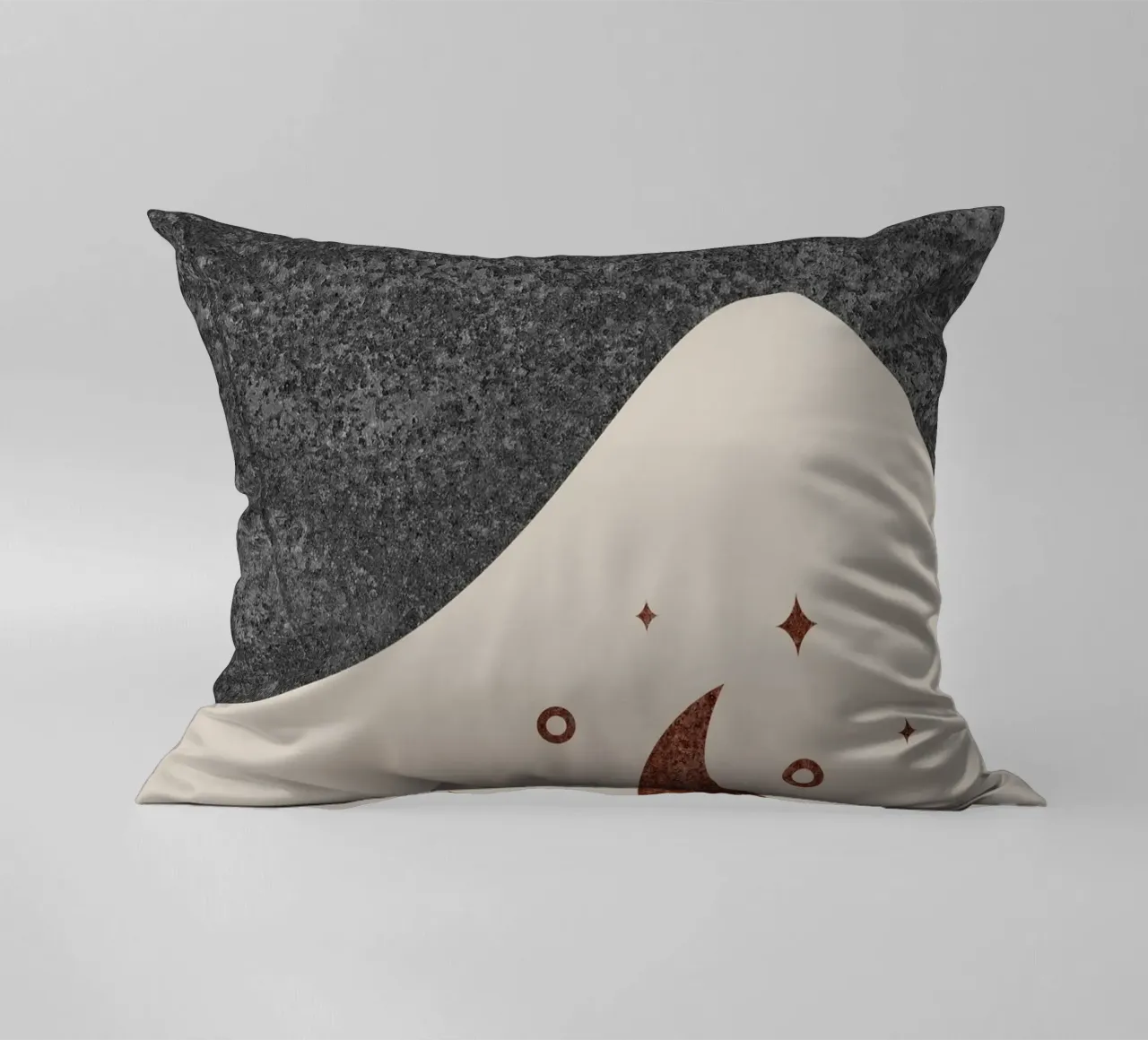 abstract moon and star cuscino da vintageshop