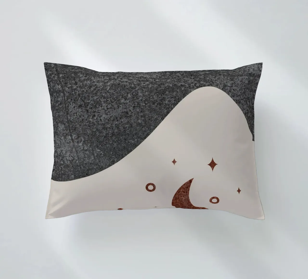abstract moon and star cuscino da vintageshop