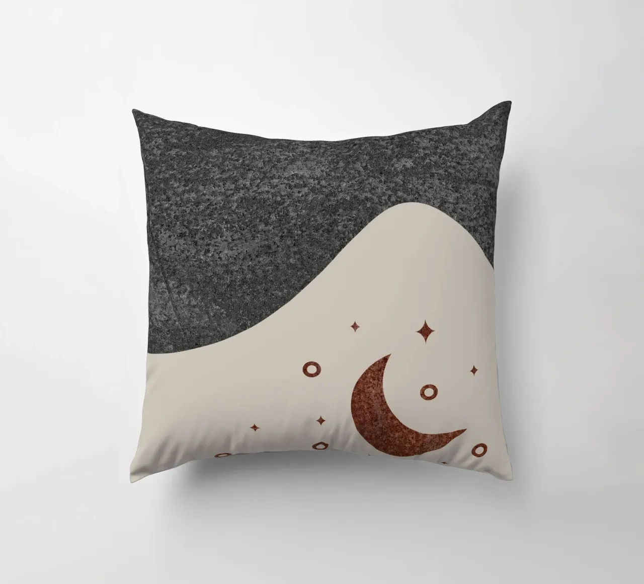abstract moon and star cuscino da vintageshop