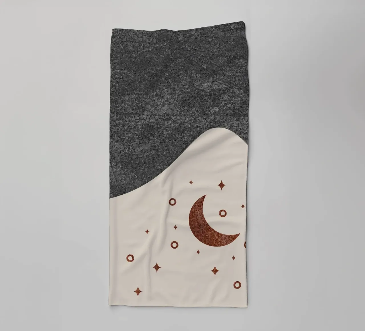 abstract moon and star asciugamano da bagno da vintageshop