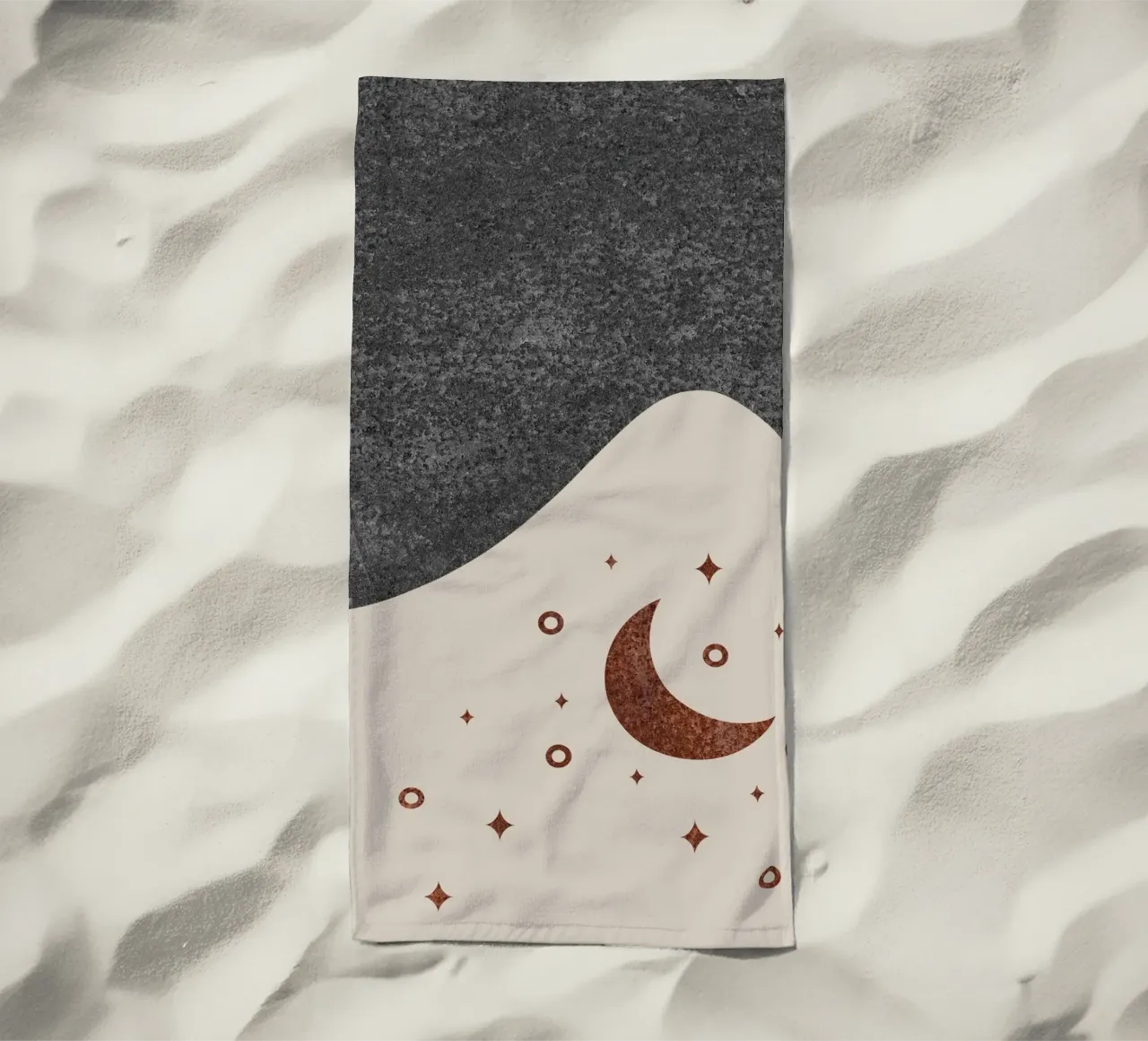 abstract moon and star telo mare da vintageshop