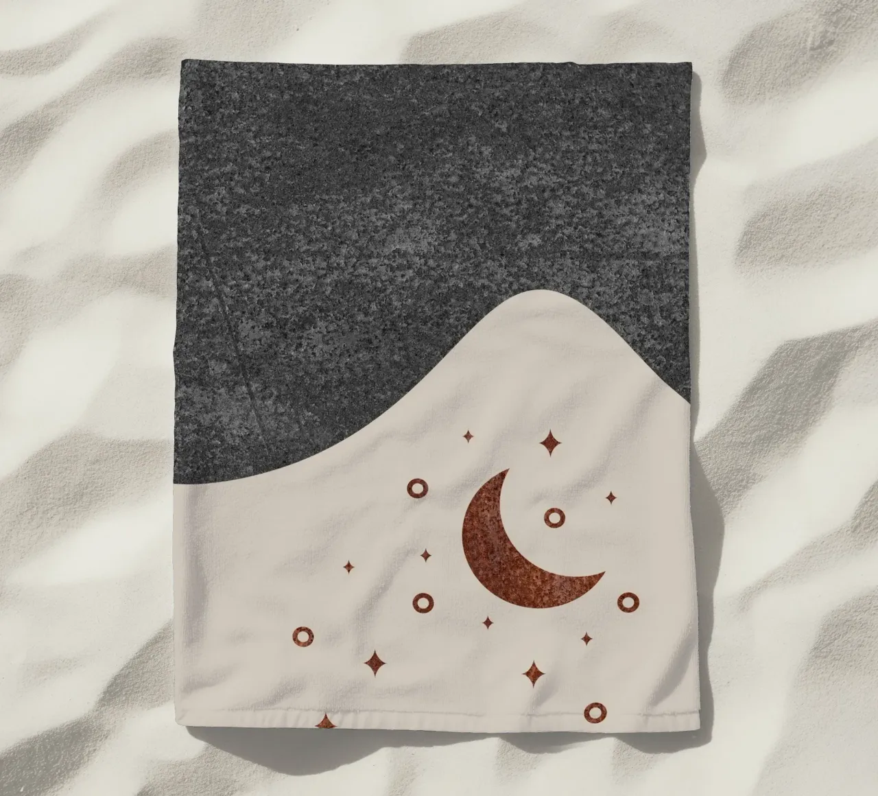 abstract moon and star telo mare da vintageshop